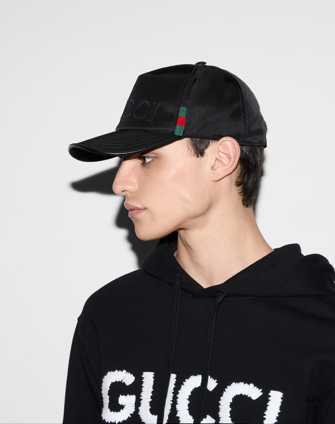 Pet van baseball in nylon met logo Gucci