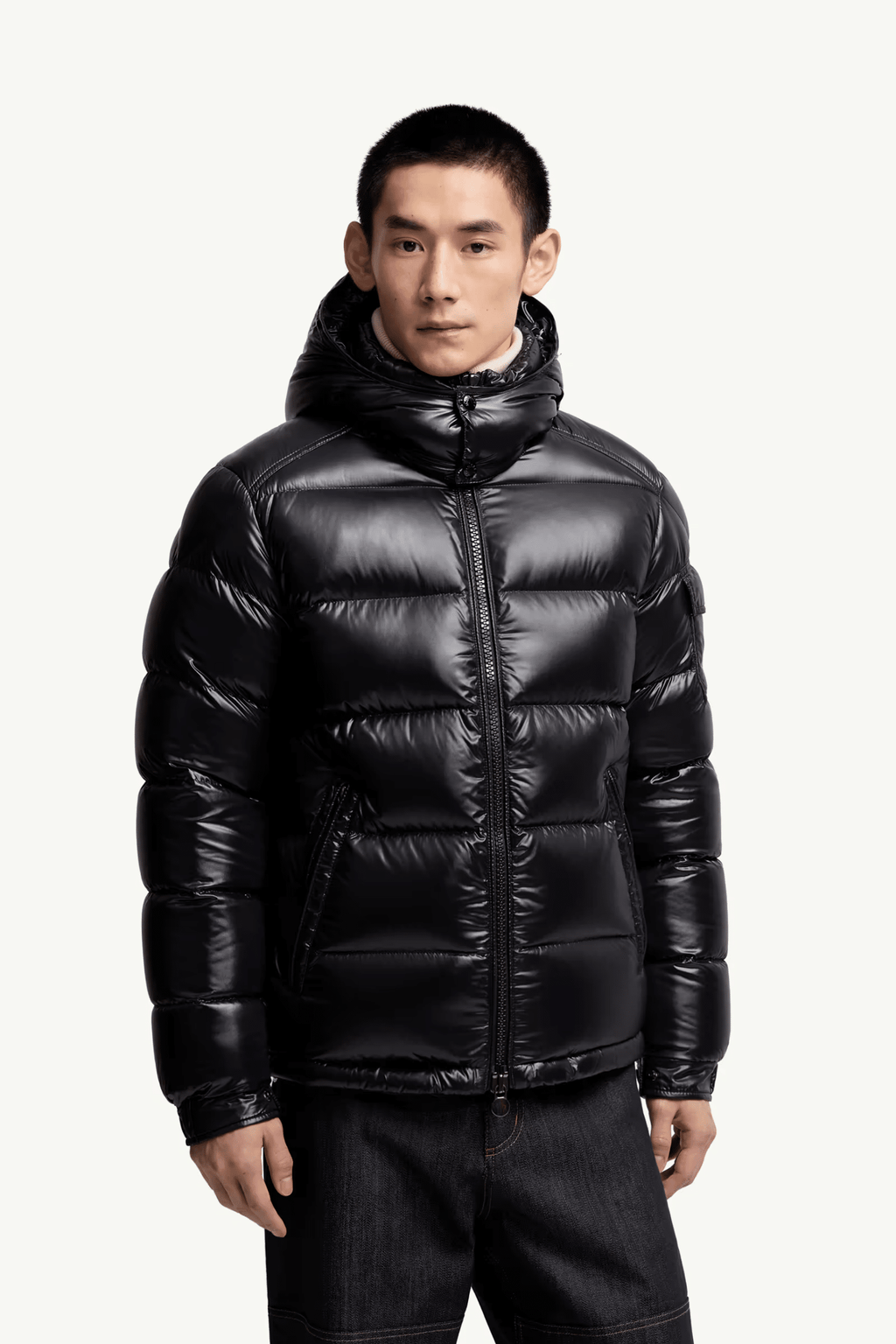 Donsjas Maya Nylon Zwart Moncler