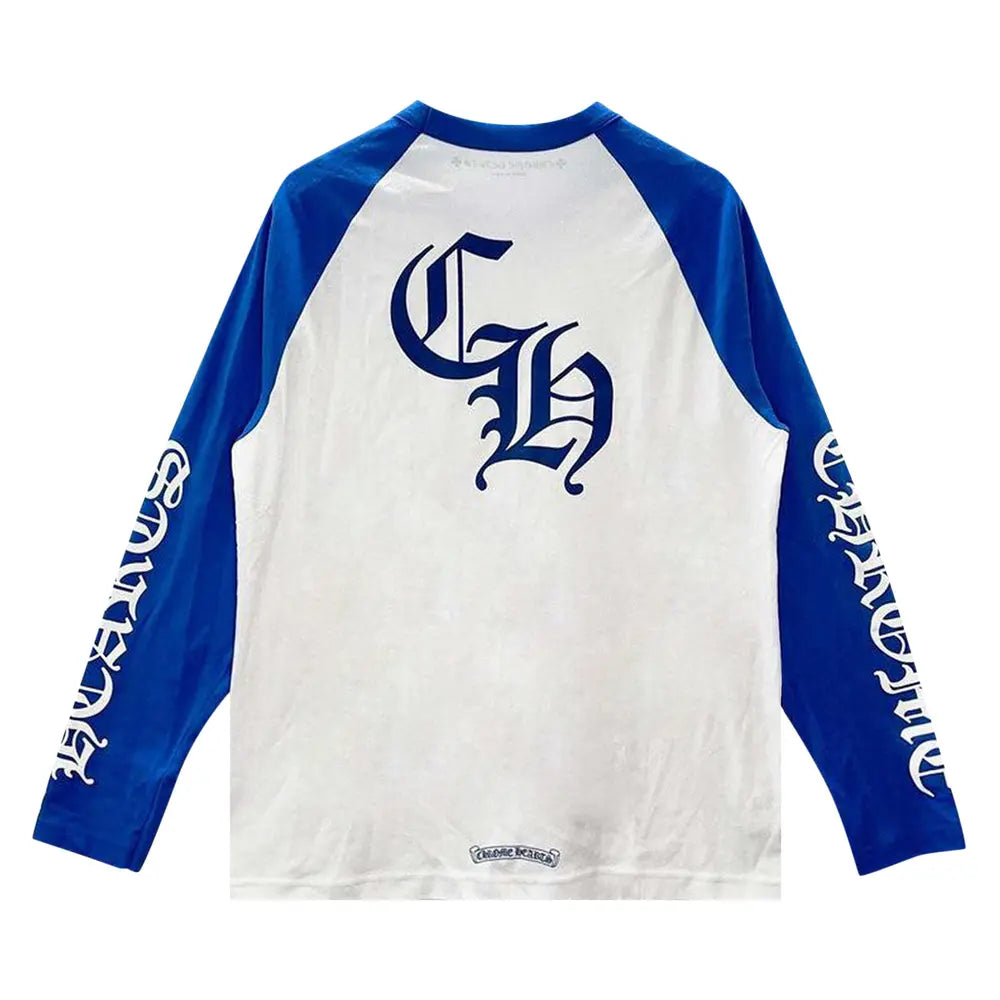 T-Shirt Manche Longue Chrome Heart Blauw