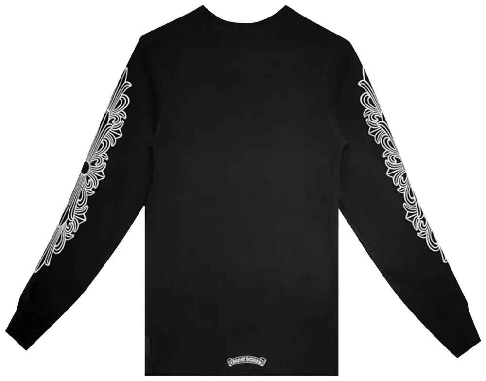 T-Shirt Manche Longue Chrome Heart Zwart