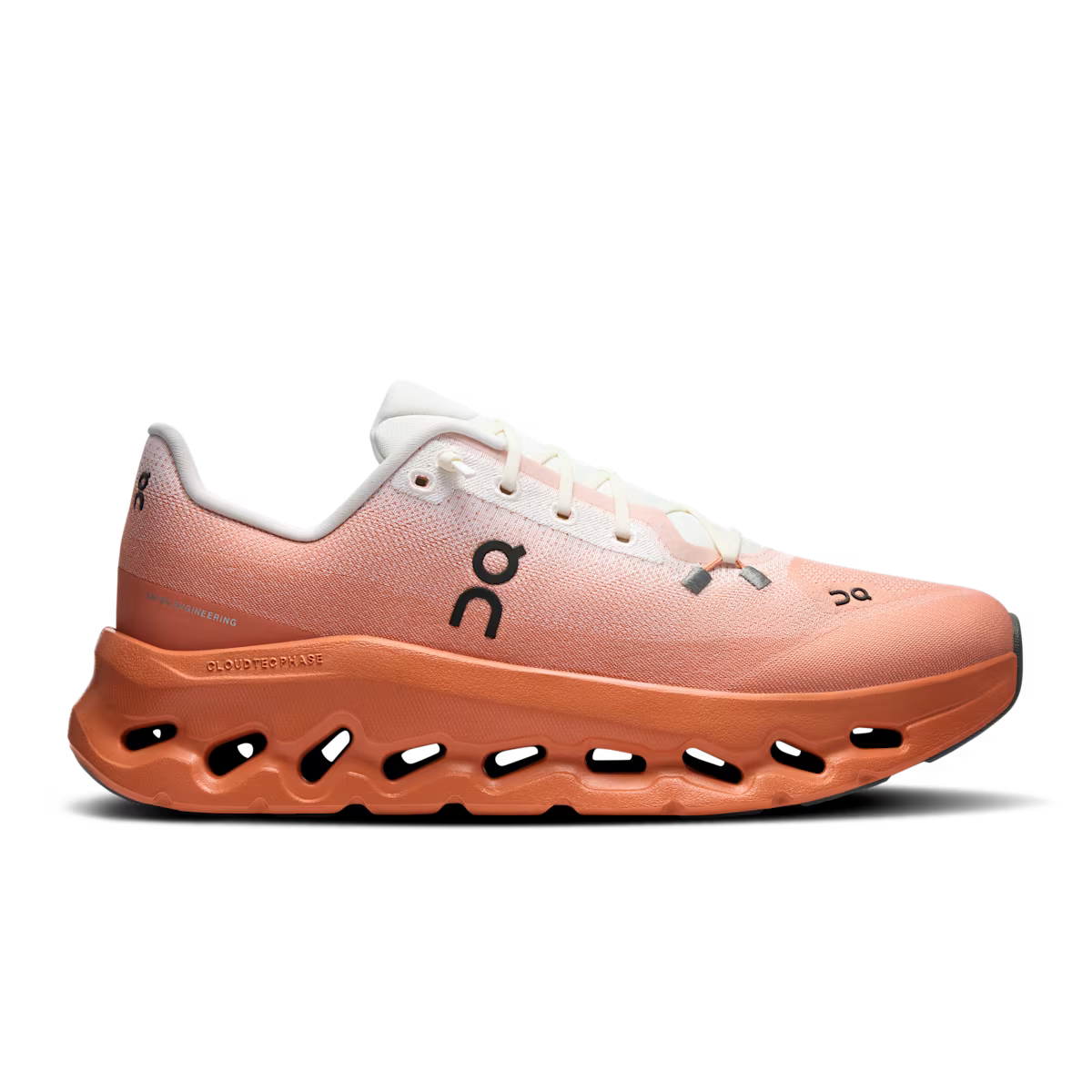 ON Cloud sneaker in oranje en wit