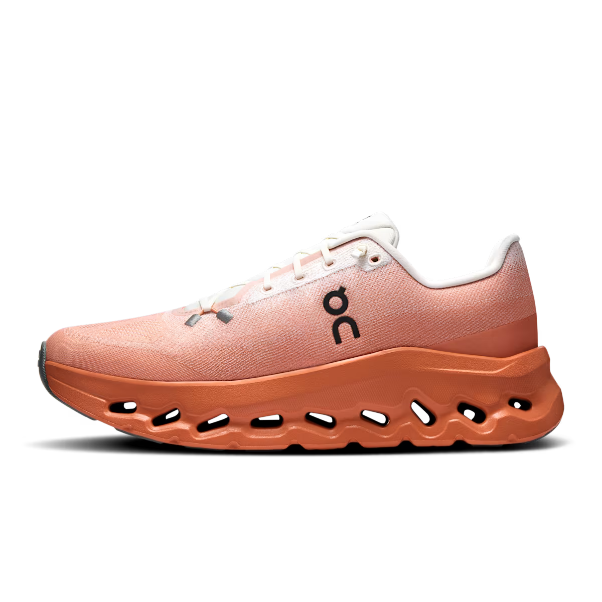 ON Cloud sneaker in oranje en wit
