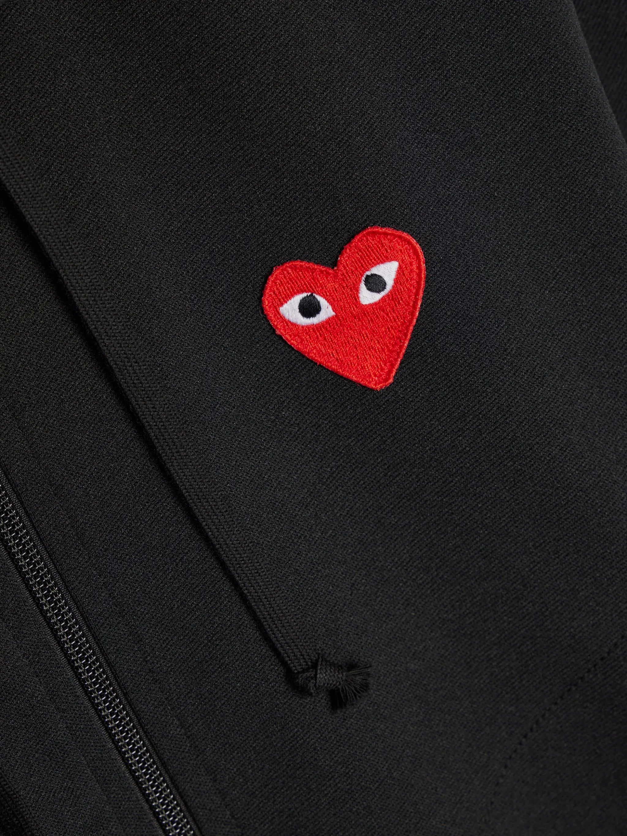 Sweater rits CDG Met Capuchon Zwart