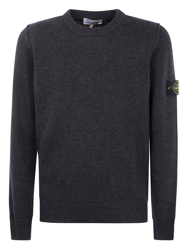 Stone Island Trui Ronde Hals Grijs Donker