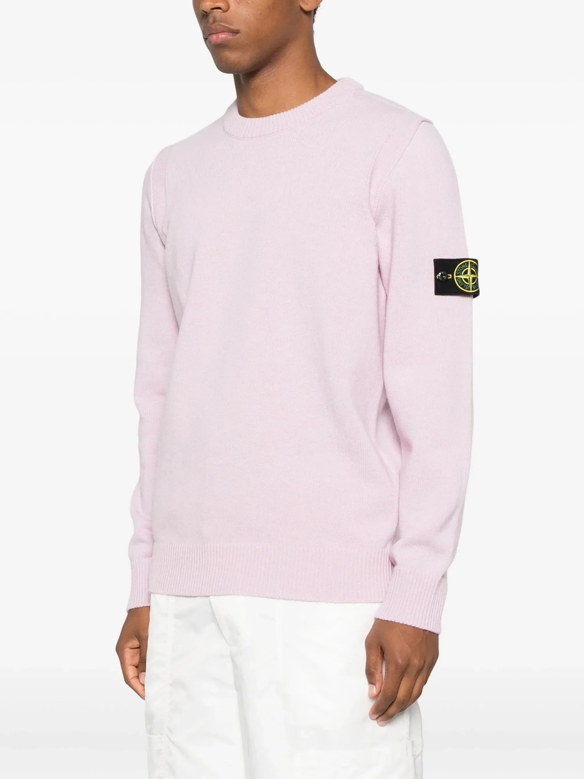 Stone Island Trui Ronde Hals Roze