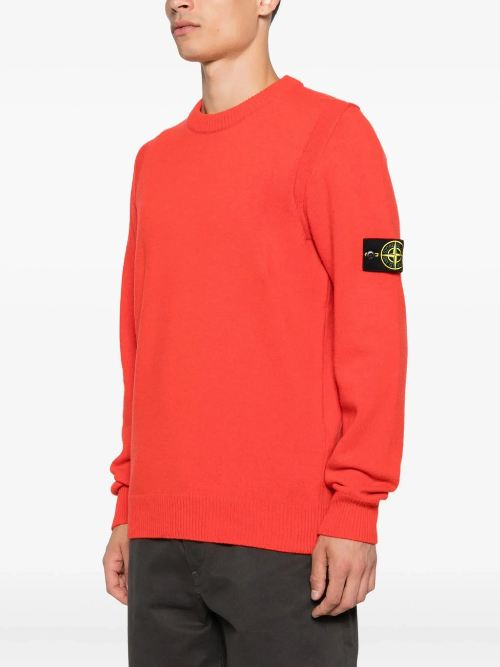 Stone Island Trui Ronde Hals Rood