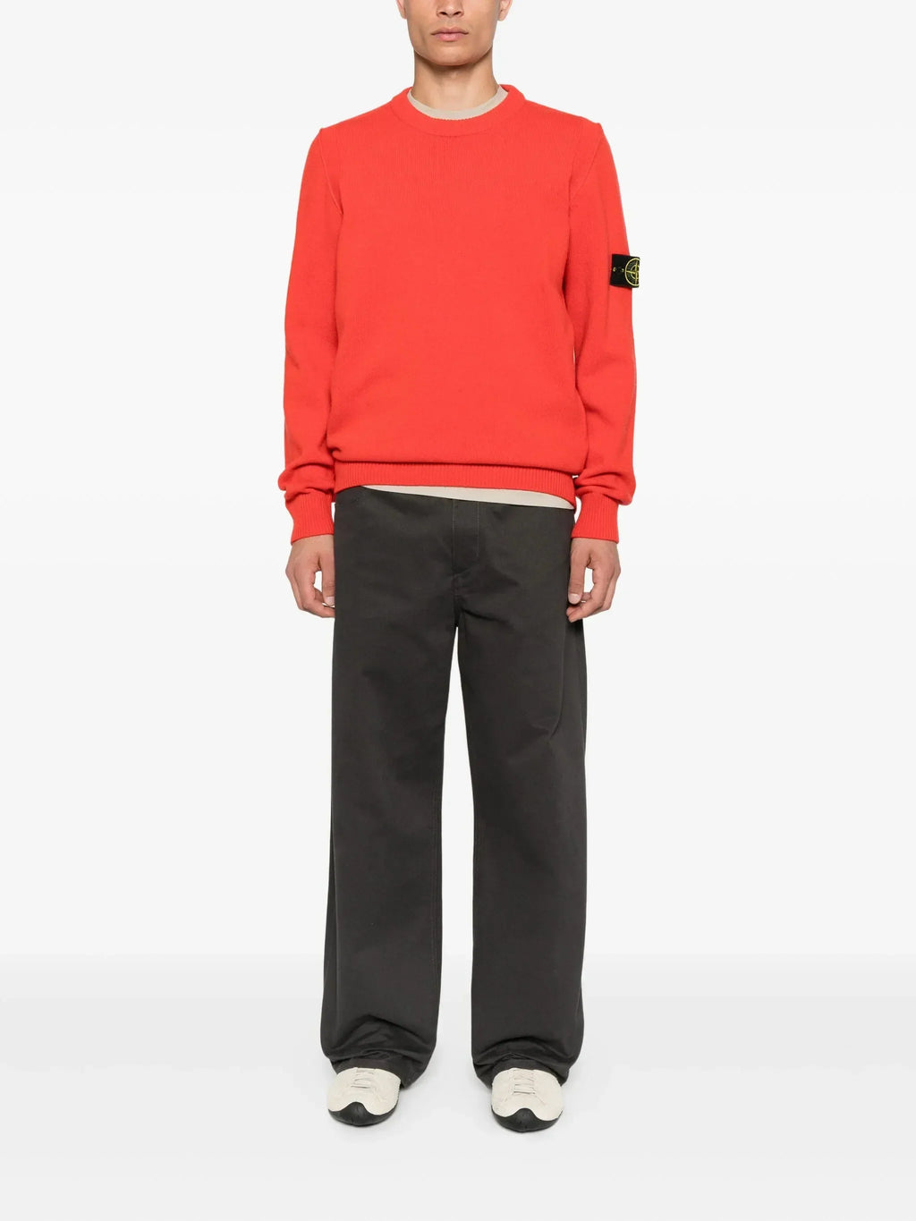 Stone Island Trui Ronde Hals Rood