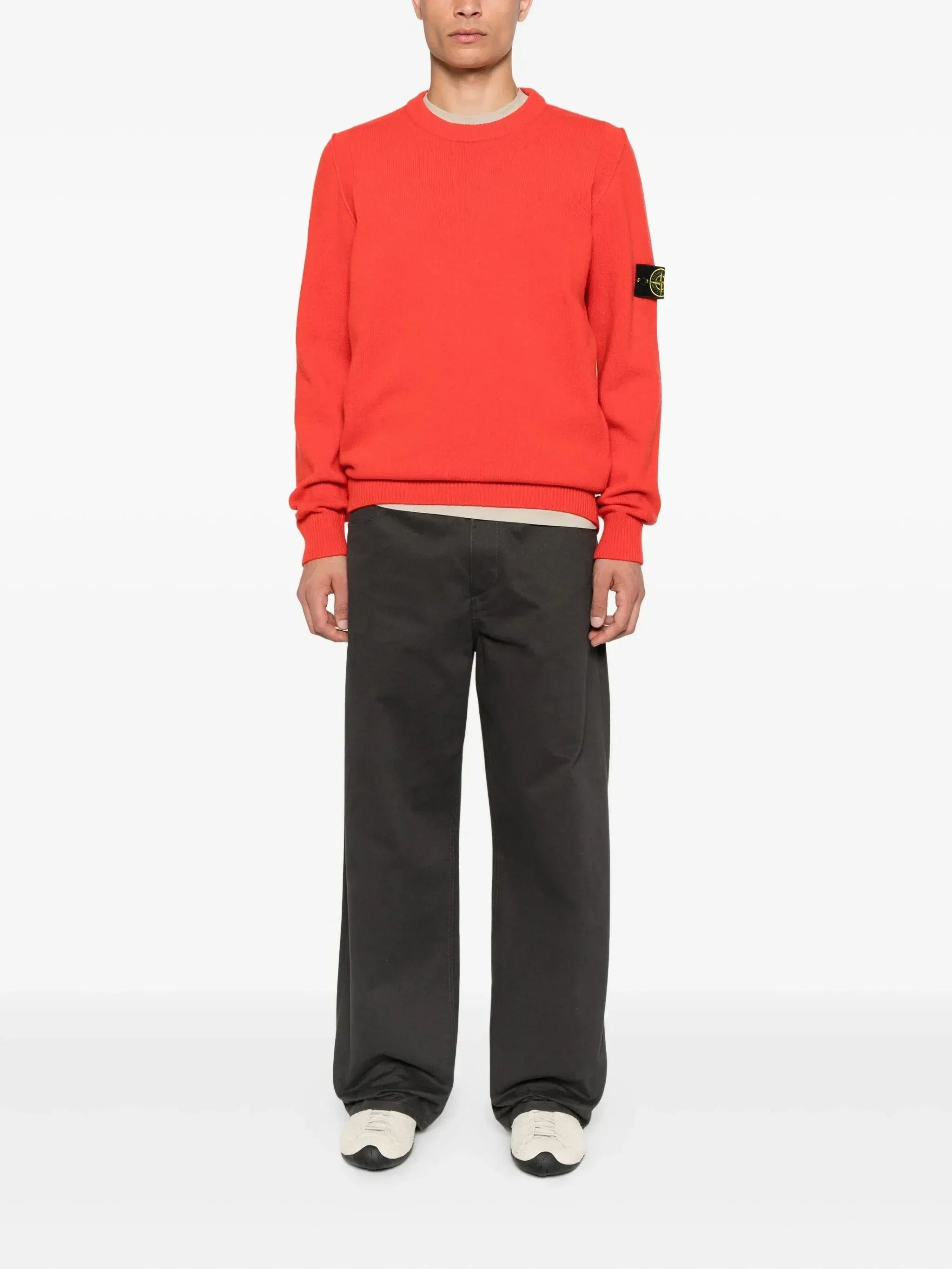 Stone Island Trui Ronde Hals Rood
