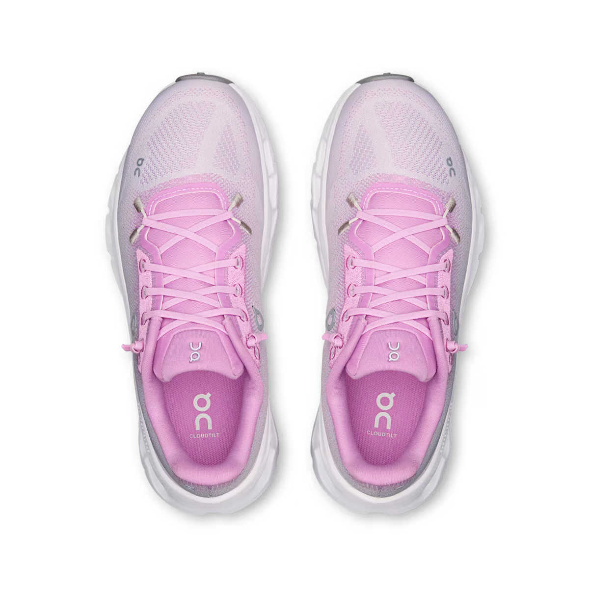 ON Cloud sneaker in roze en wit