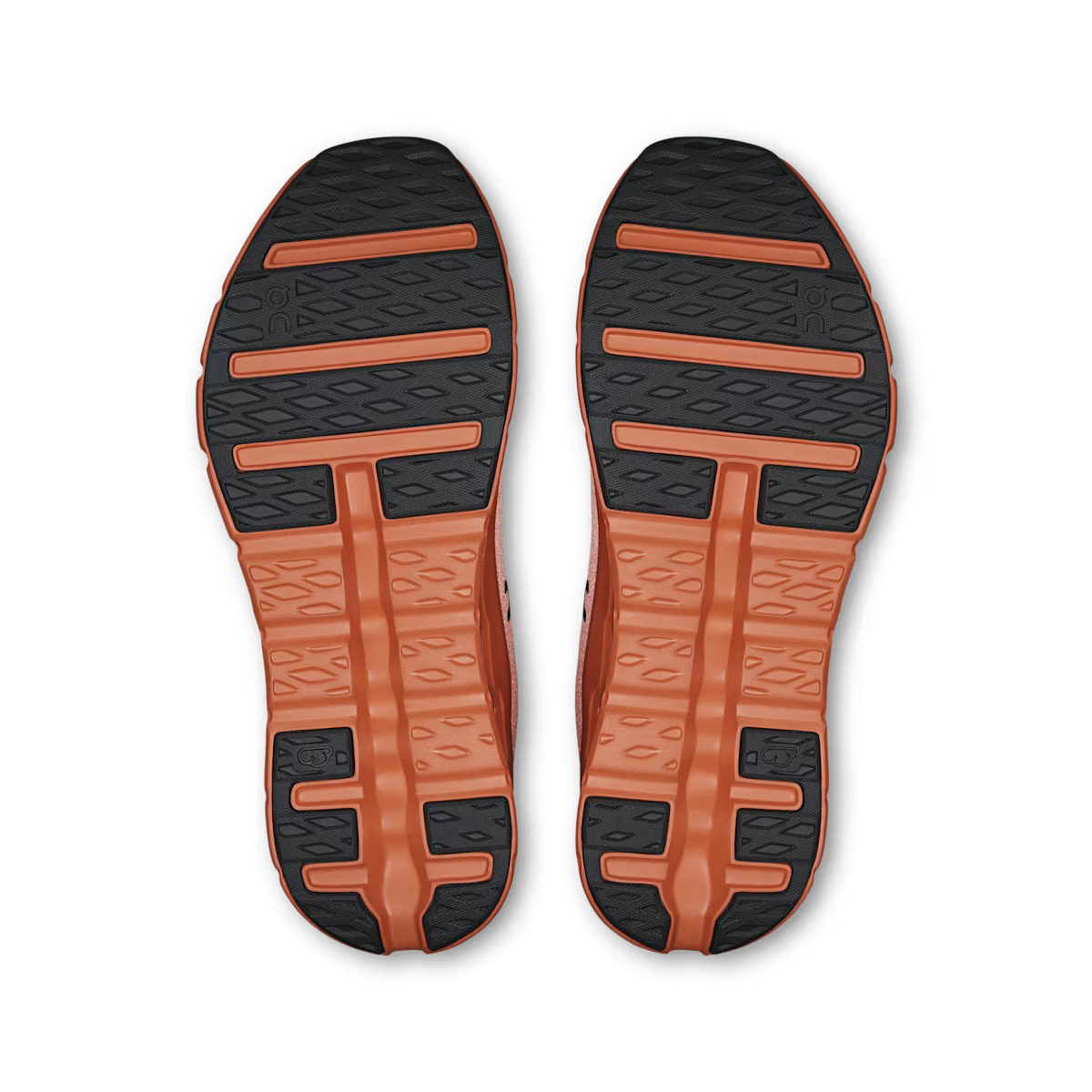 ON Cloud sneaker in oranje en wit