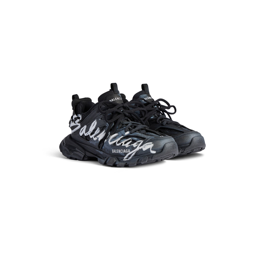 Balanciaga Track Zwart Met Logo Wit