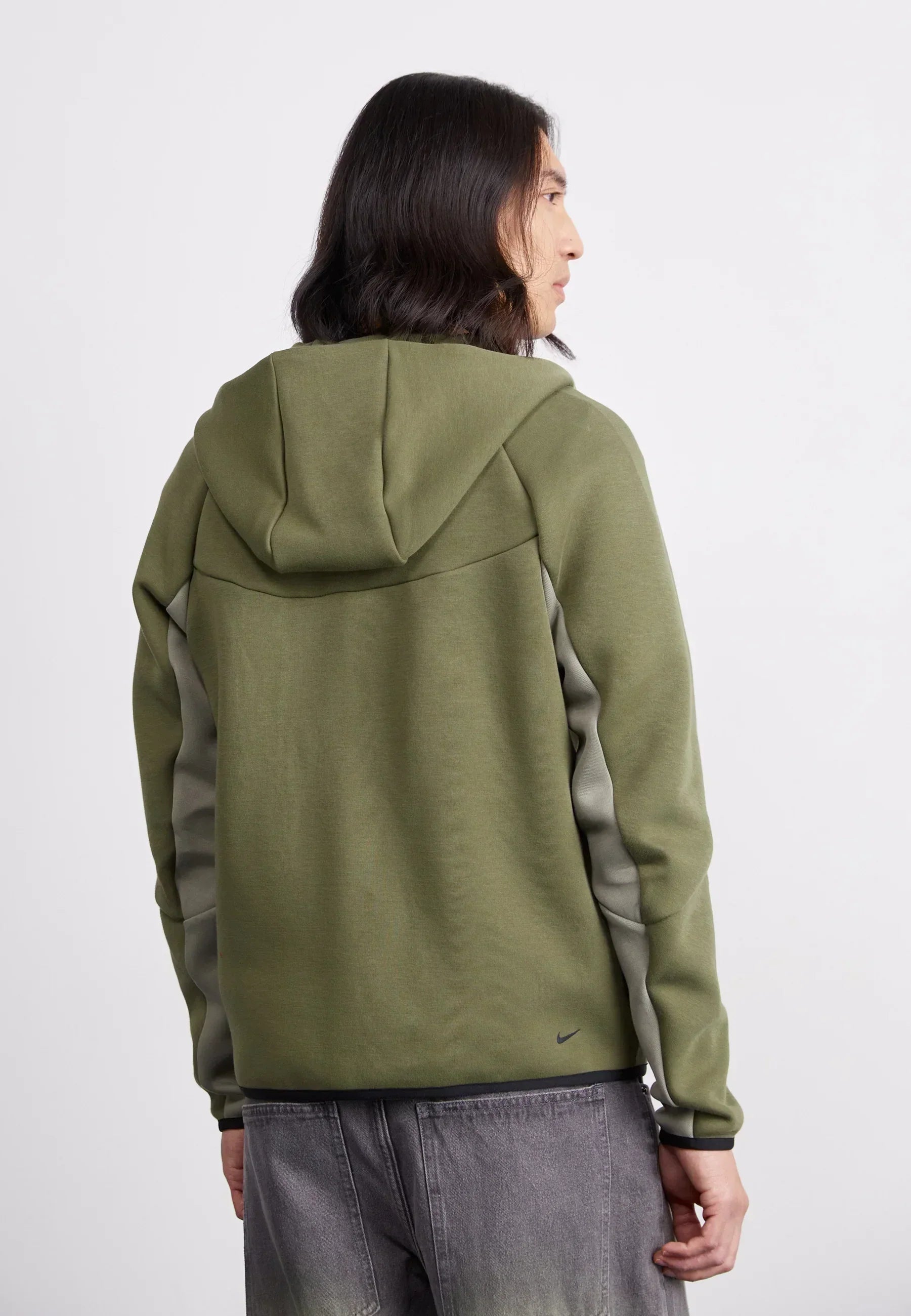 Nike Tech Fleece Rits Zwart En Groen