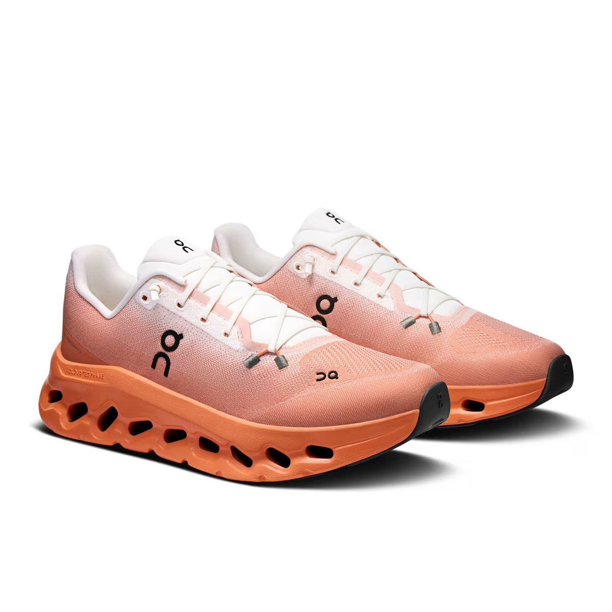 ON Cloud sneaker in oranje en wit