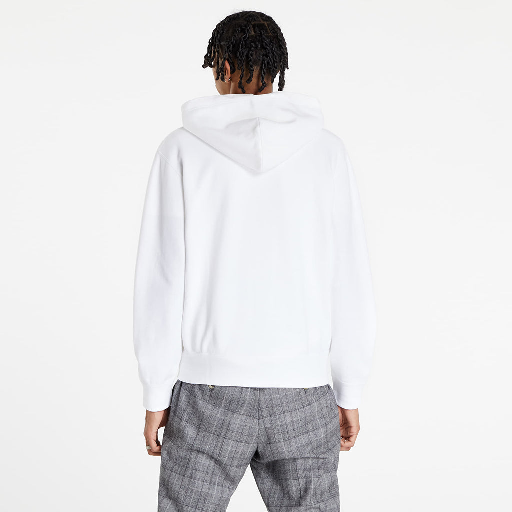 Sweater rits CDG Met Capuchon Wit