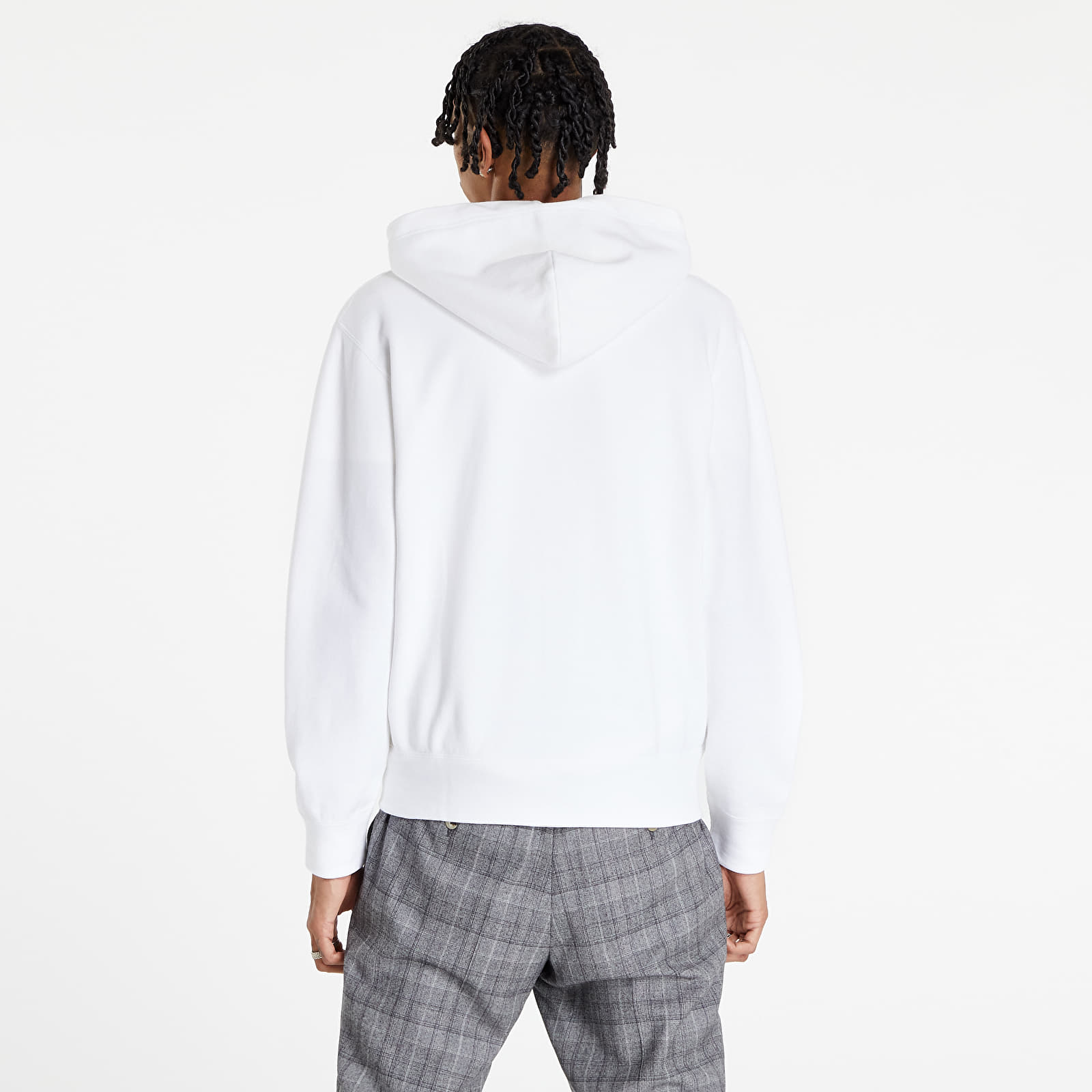 Sweater rits CDG Met Capuchon Wit