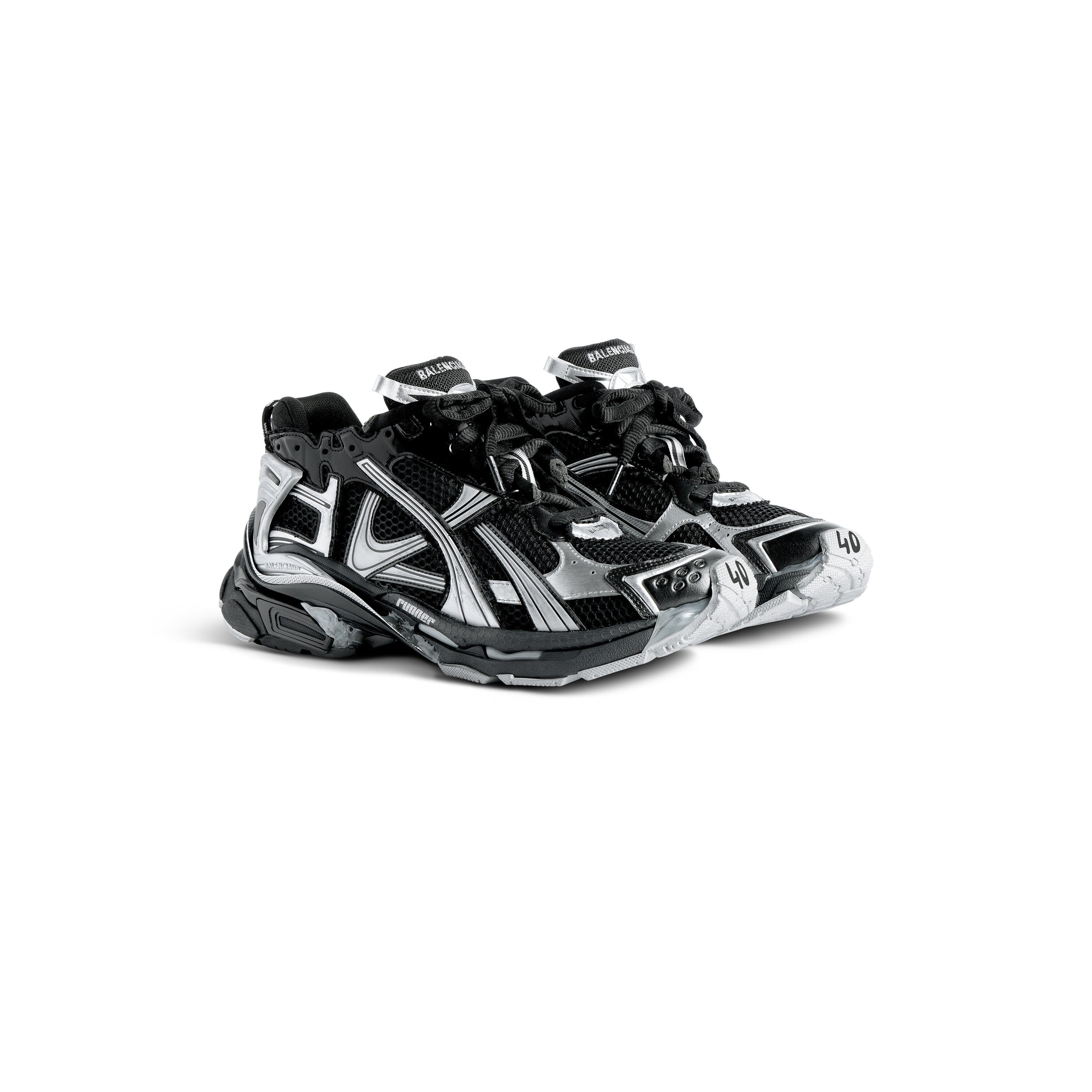 Balanciaga Runner Zwart Zilver