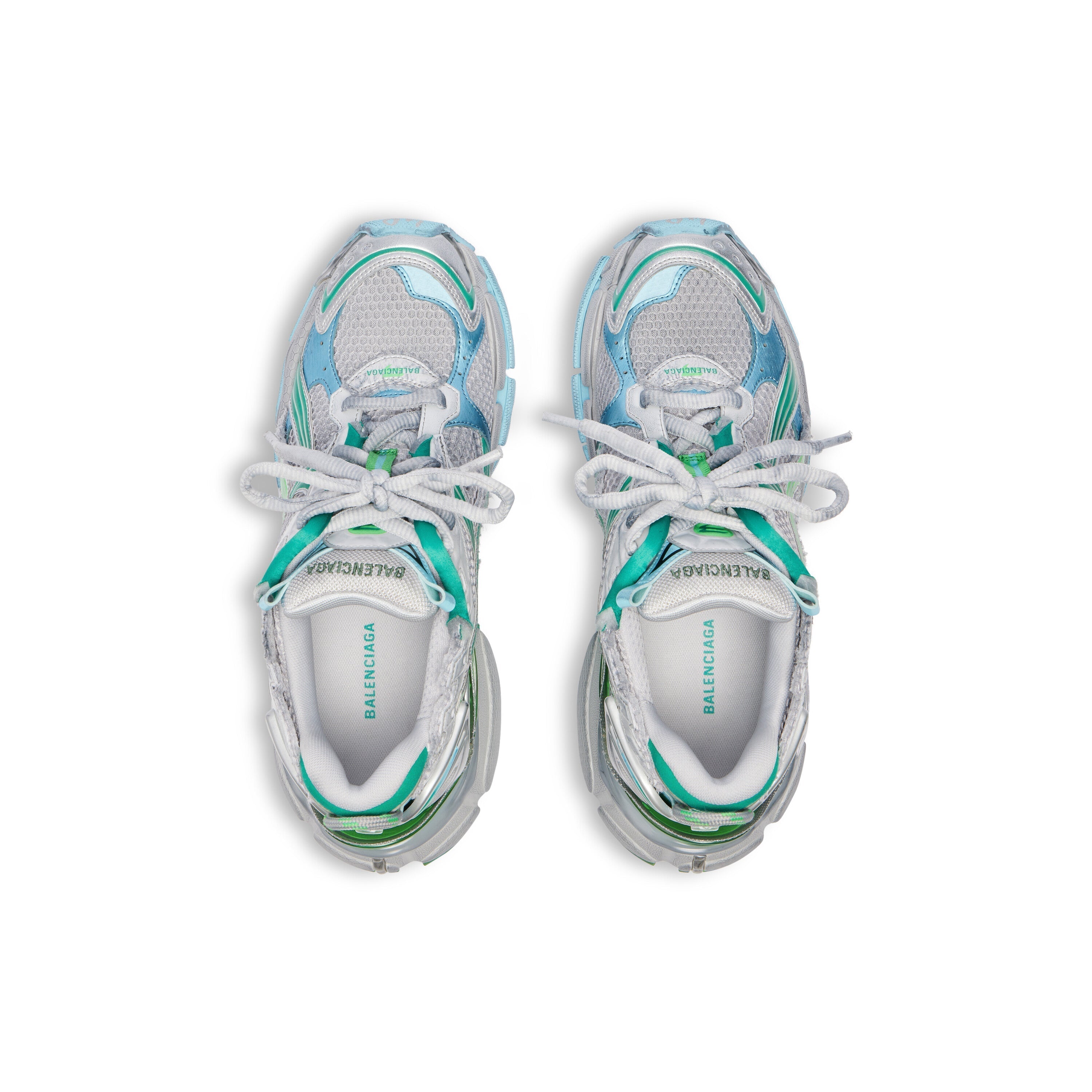 Balanciaga Runner Groen En Blauw