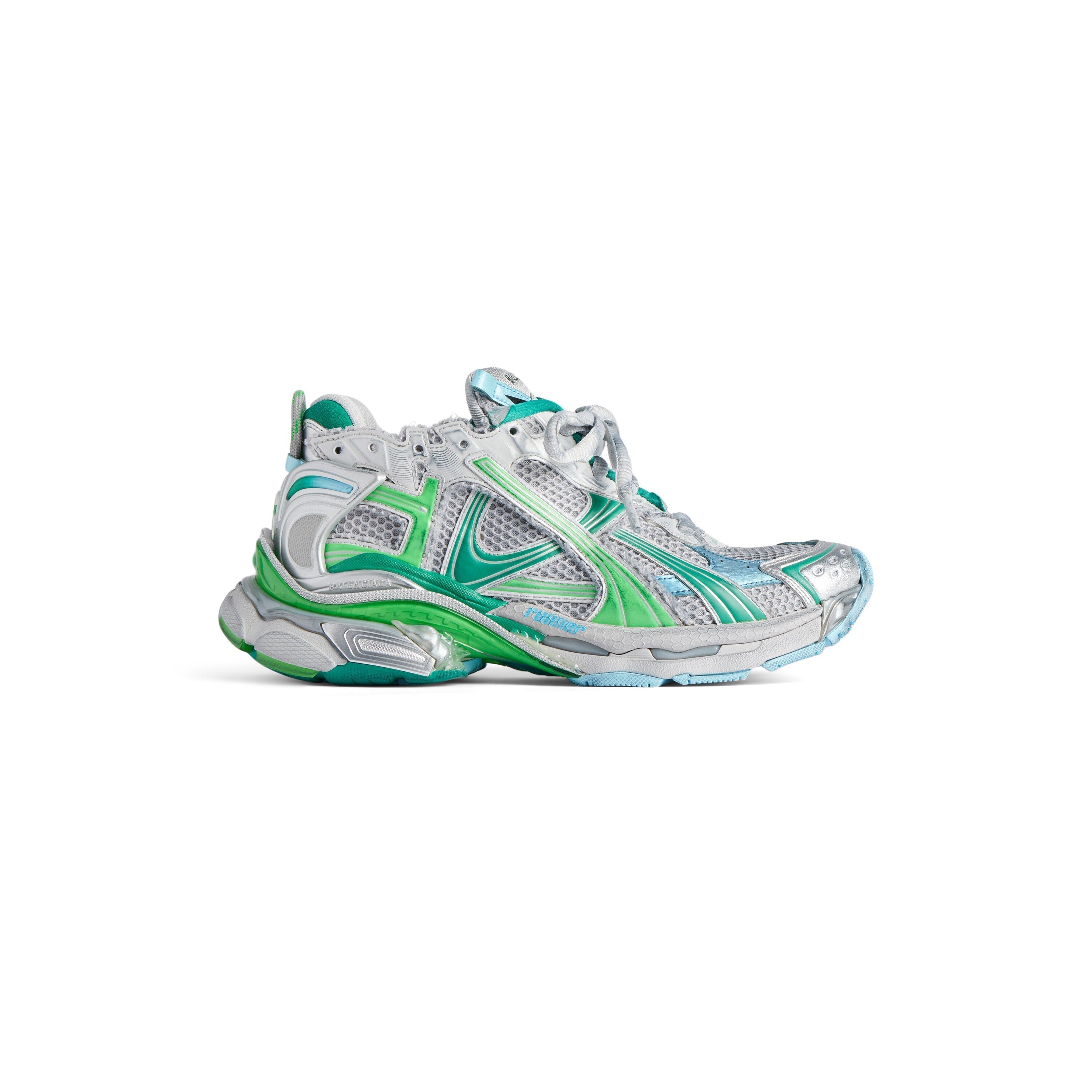 Balanciaga Runner Groen En Blauw