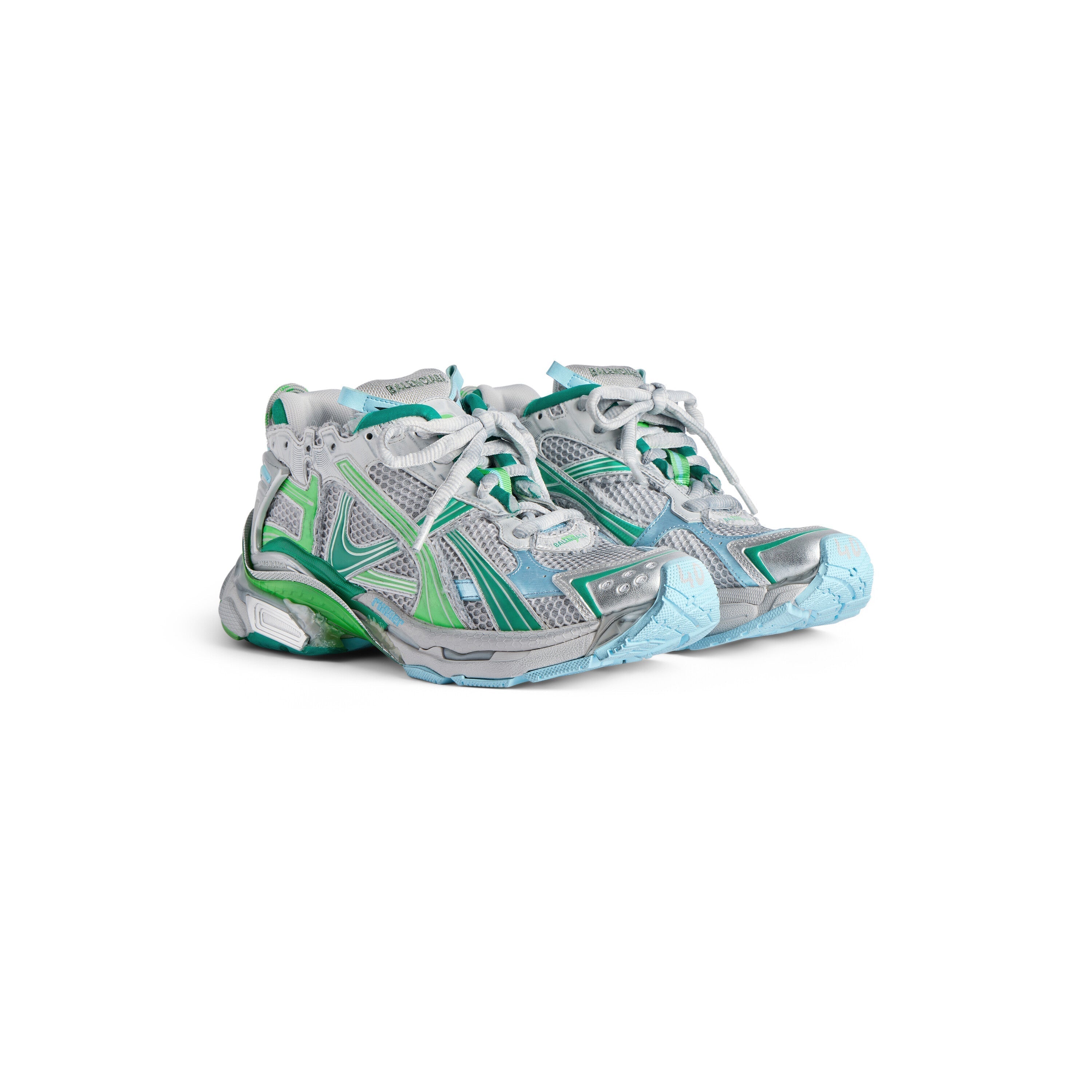 Balanciaga Runner Groen En Blauw