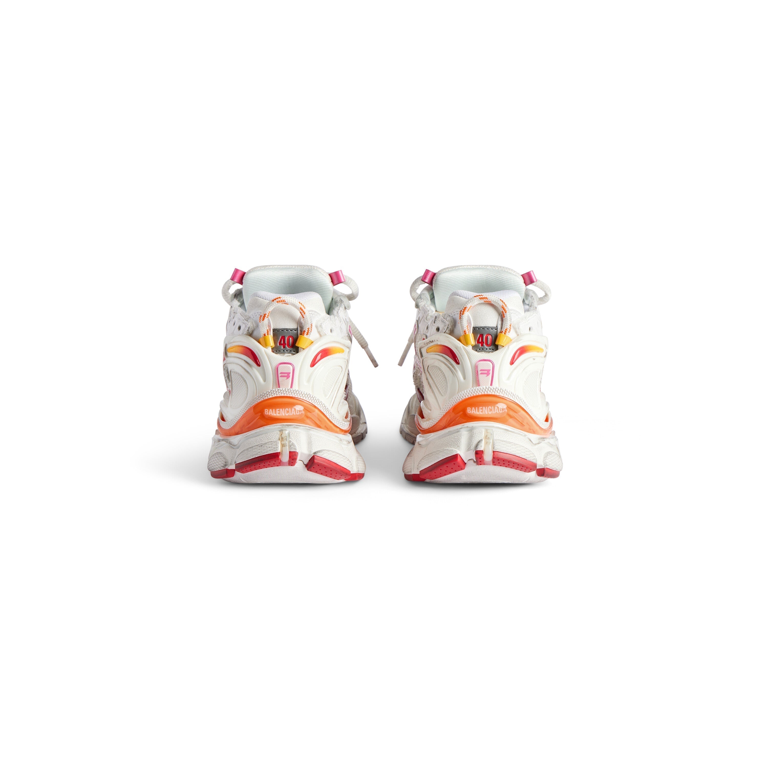 Balanciaga Runner Wit Oranje Roze En Rood