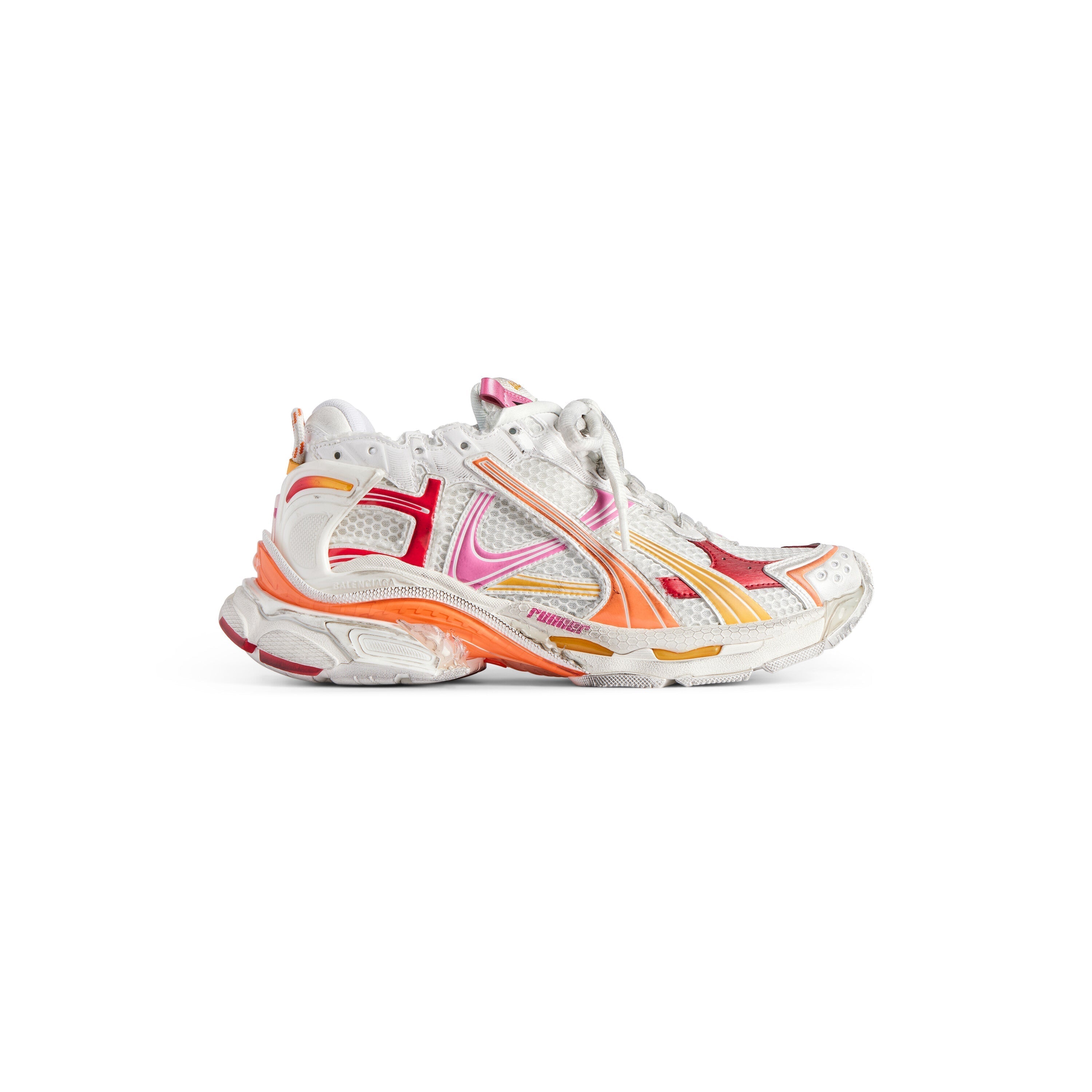 Balanciaga Runner Wit Oranje Roze En Rood
