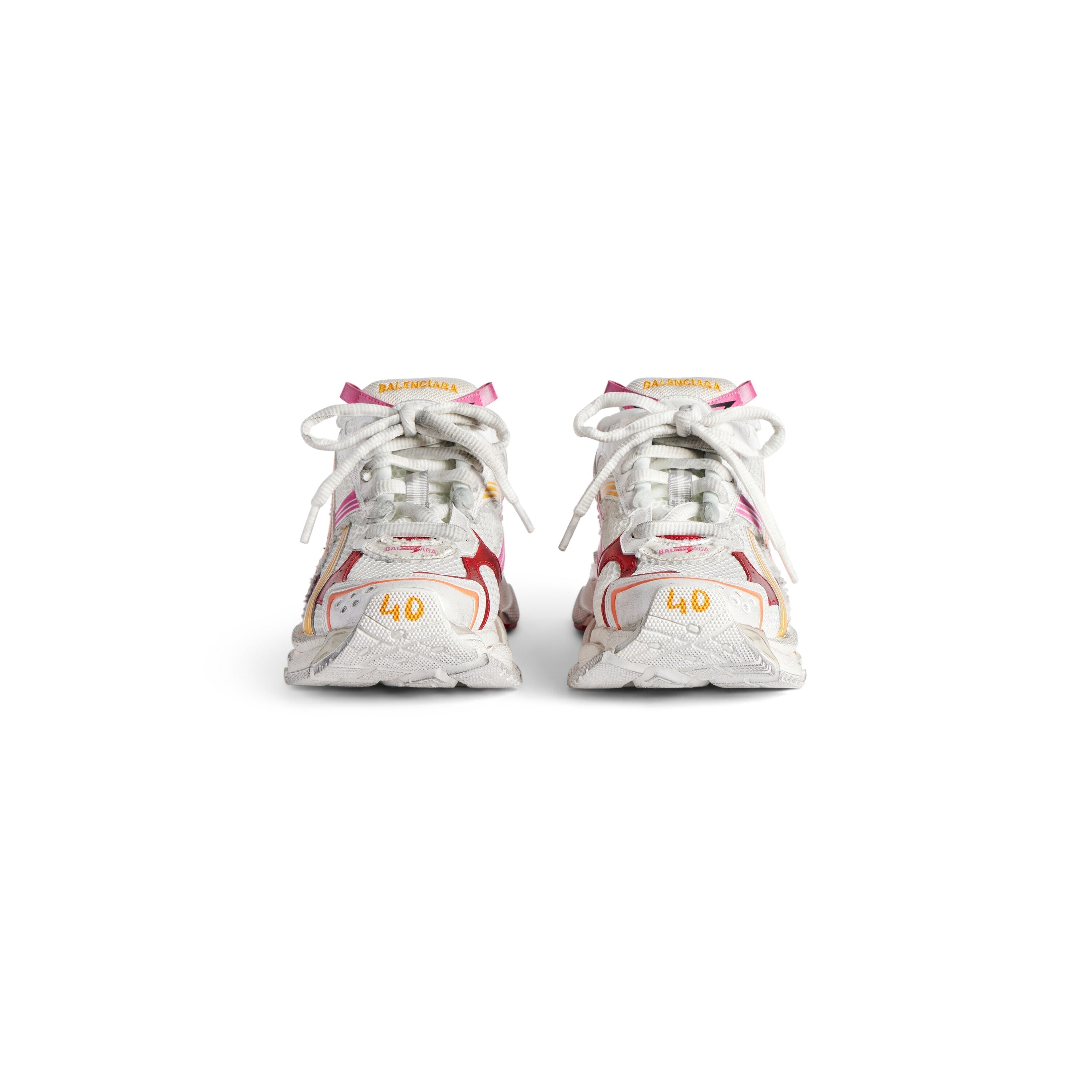 Balanciaga Runner Wit Oranje Roze En Rood