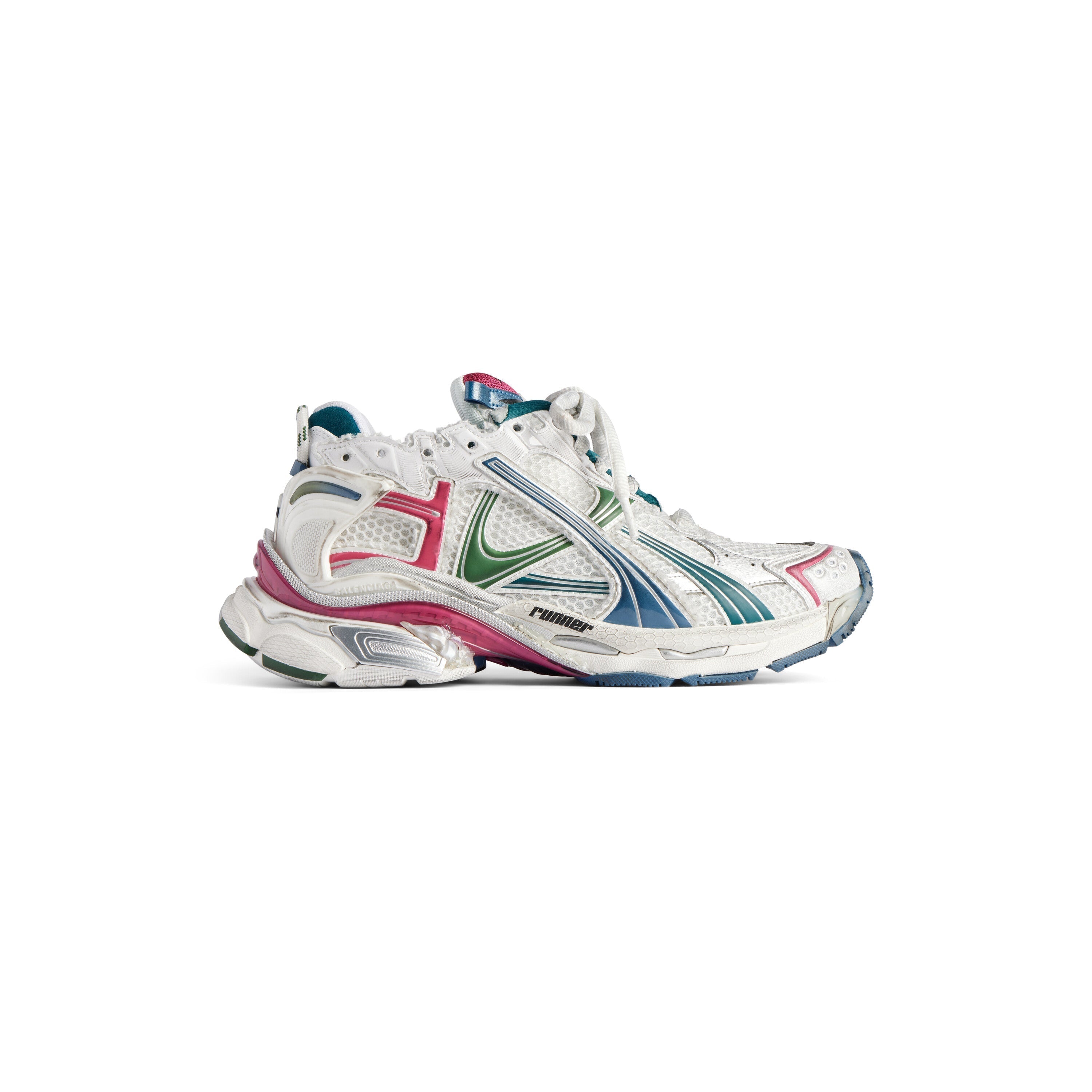 Balanciaga Runner Wit En Groen Donker