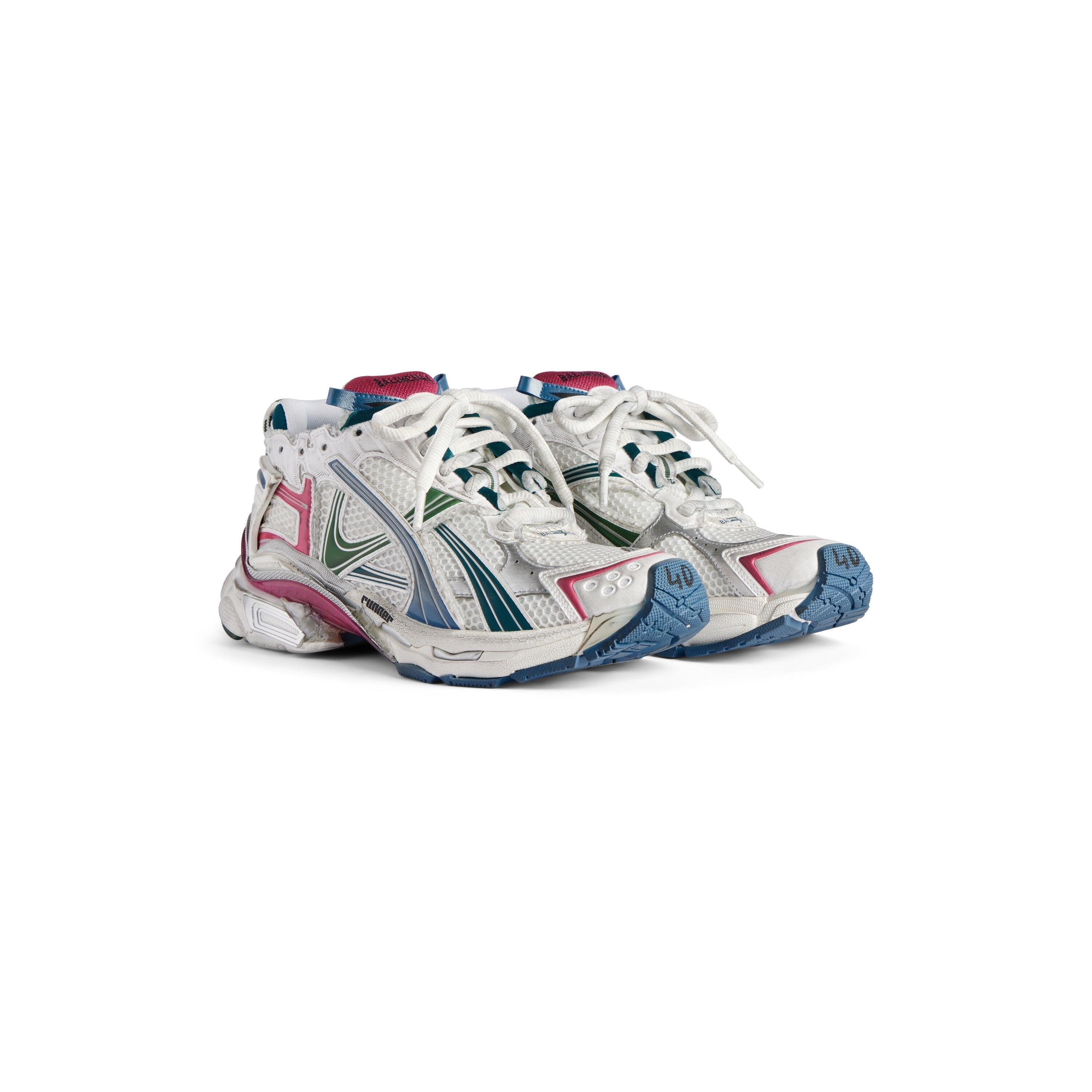 Balanciaga Runner Wit En Groen Donker