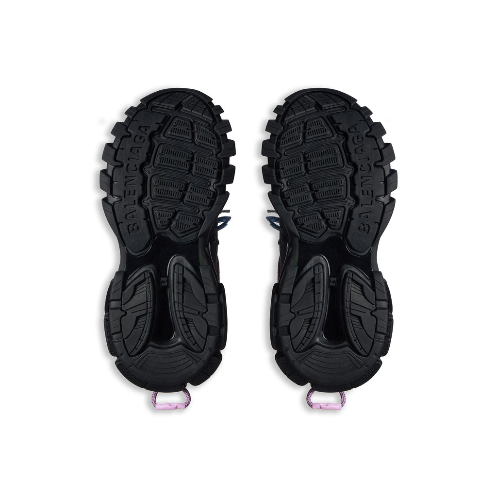 Balanciaga Track Zwart Met Veters Roze En Blauw