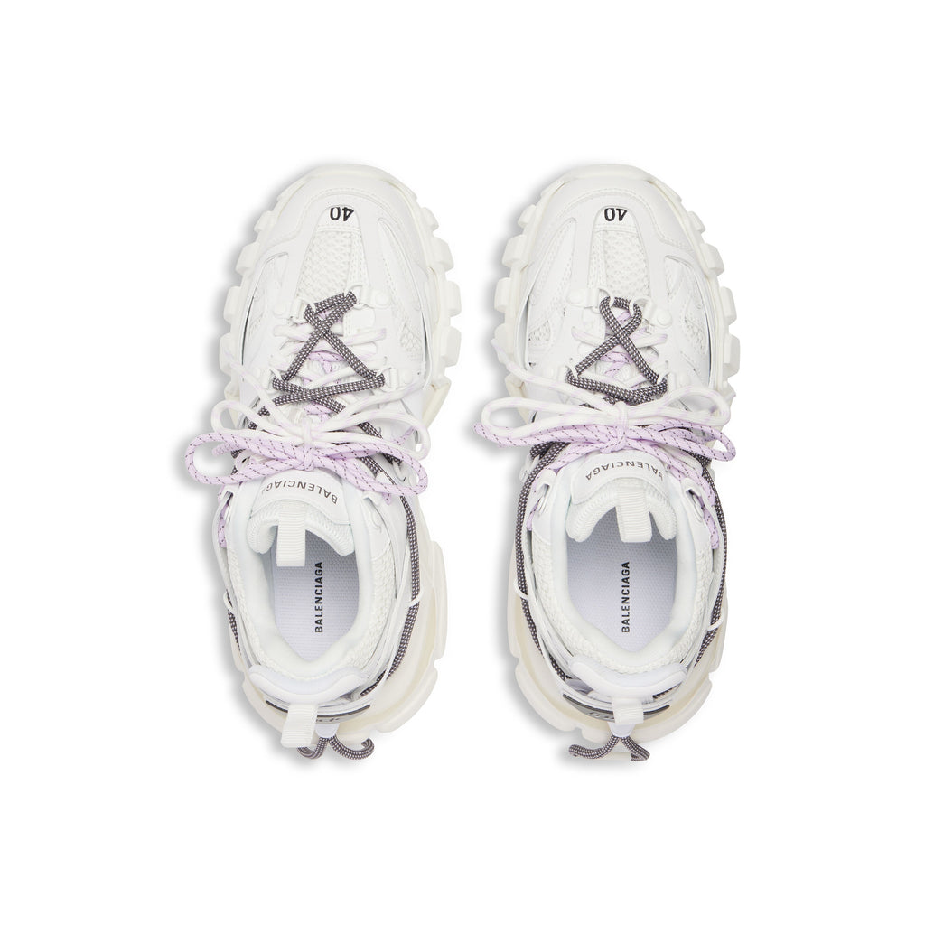 Balanciaga Track Wit Met Veters Wit en Lilas