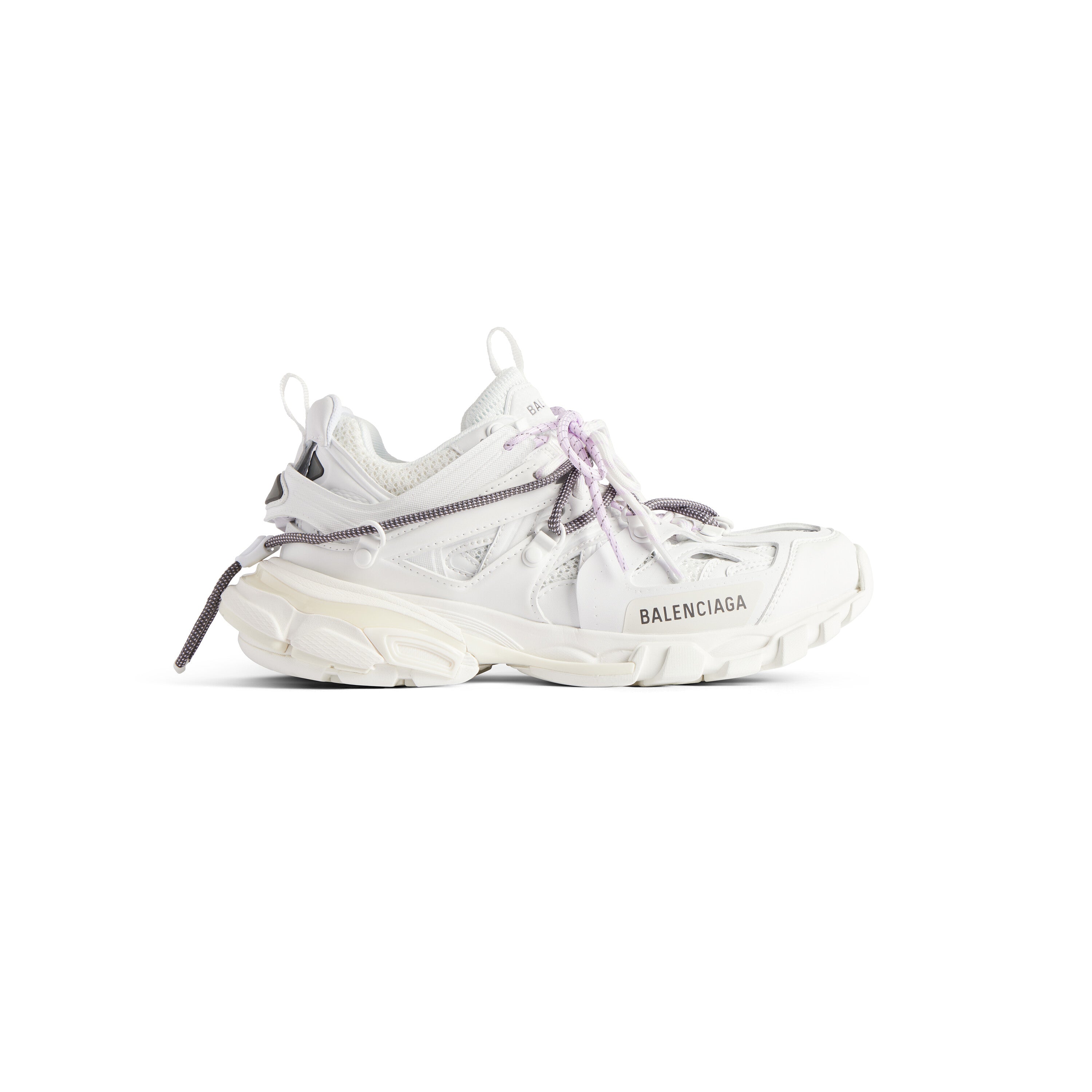 Balanciaga Track Wit Met Veters Wit en Lilas