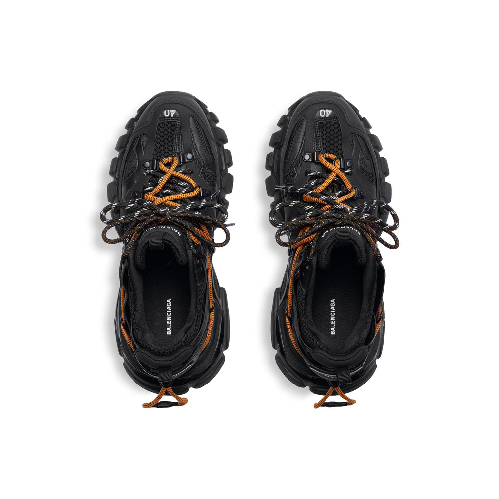 Balanciaga Track Met Veters Zwart En Oranje