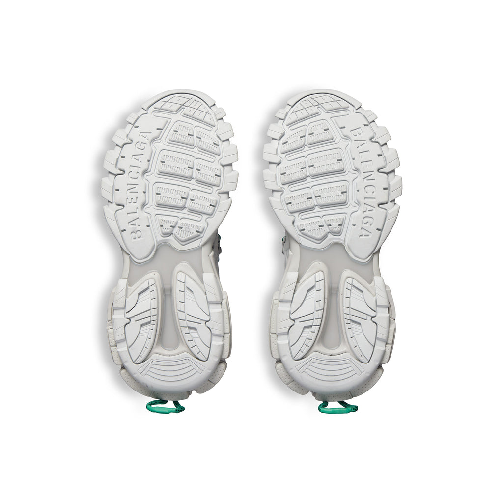 Balanciaga Track Grijs Met Veters Groen en Blauw