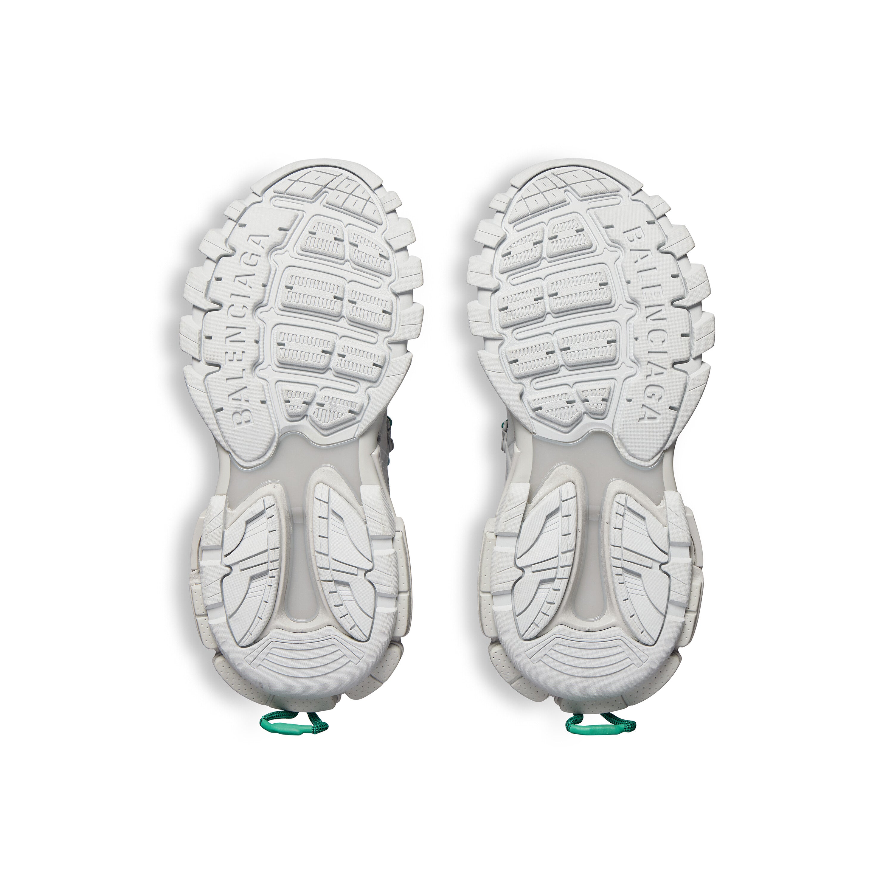 Balanciaga Track Grijs Met Veters Groen en Blauw