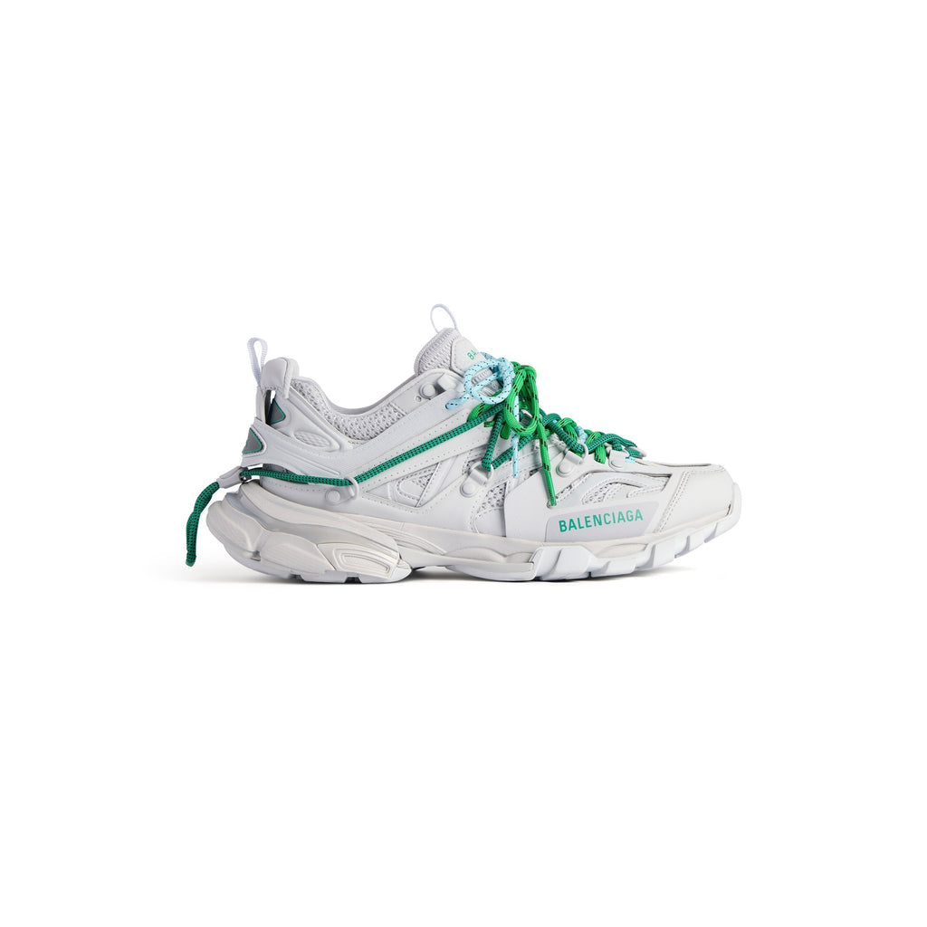 Balanciaga Track Grijs Met Veters Groen en Blauw