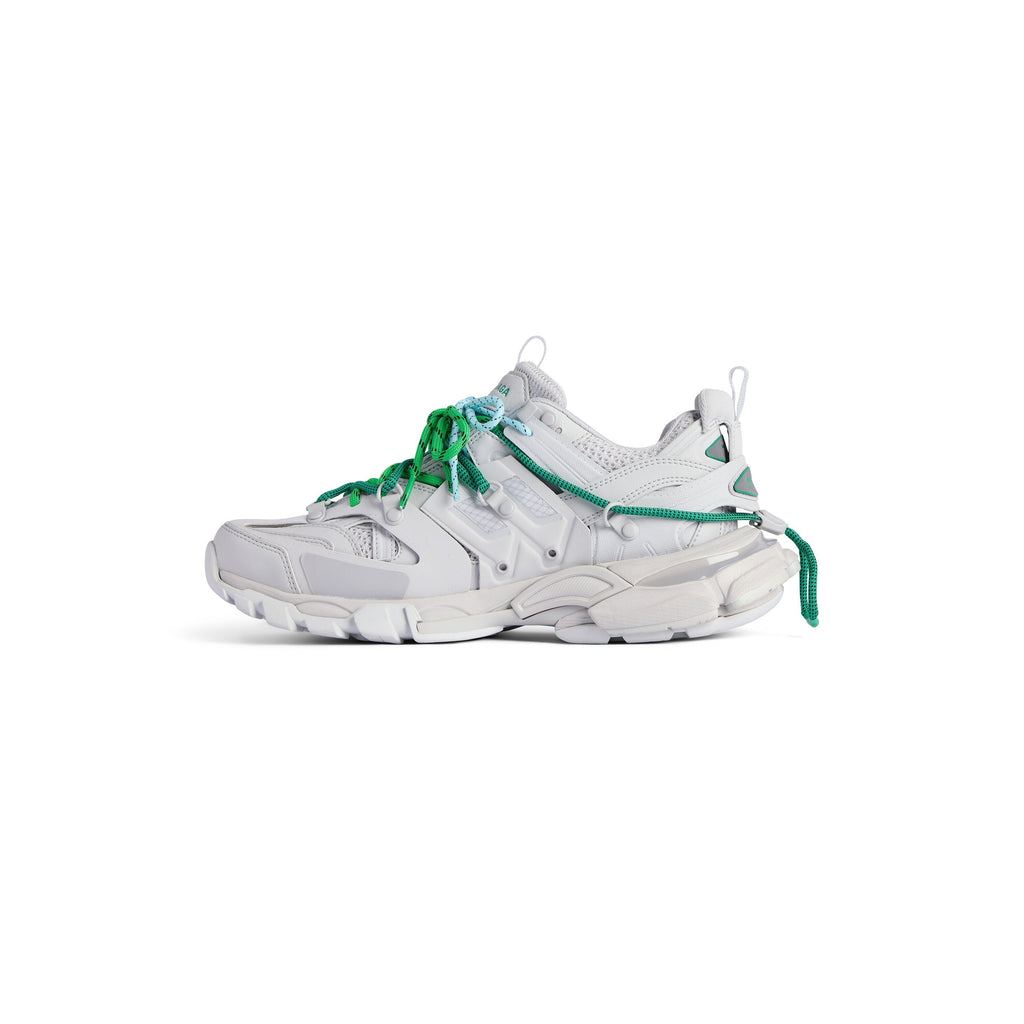 Balanciaga Track Grijs Met Veters Groen en Blauw