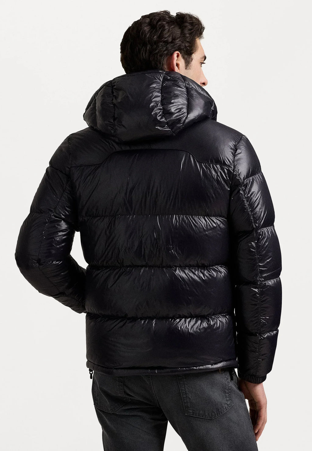 Donsjas Ralph Lauren Puffer Zwart Brillante