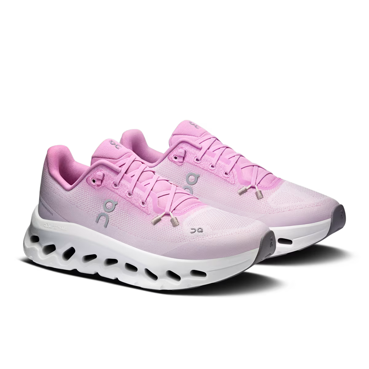 ON Cloud sneaker in roze en wit