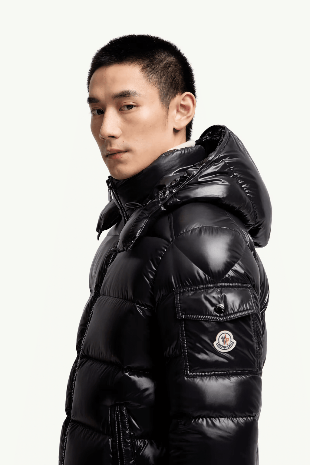 Donsjas Maya Nylon Zwart Moncler