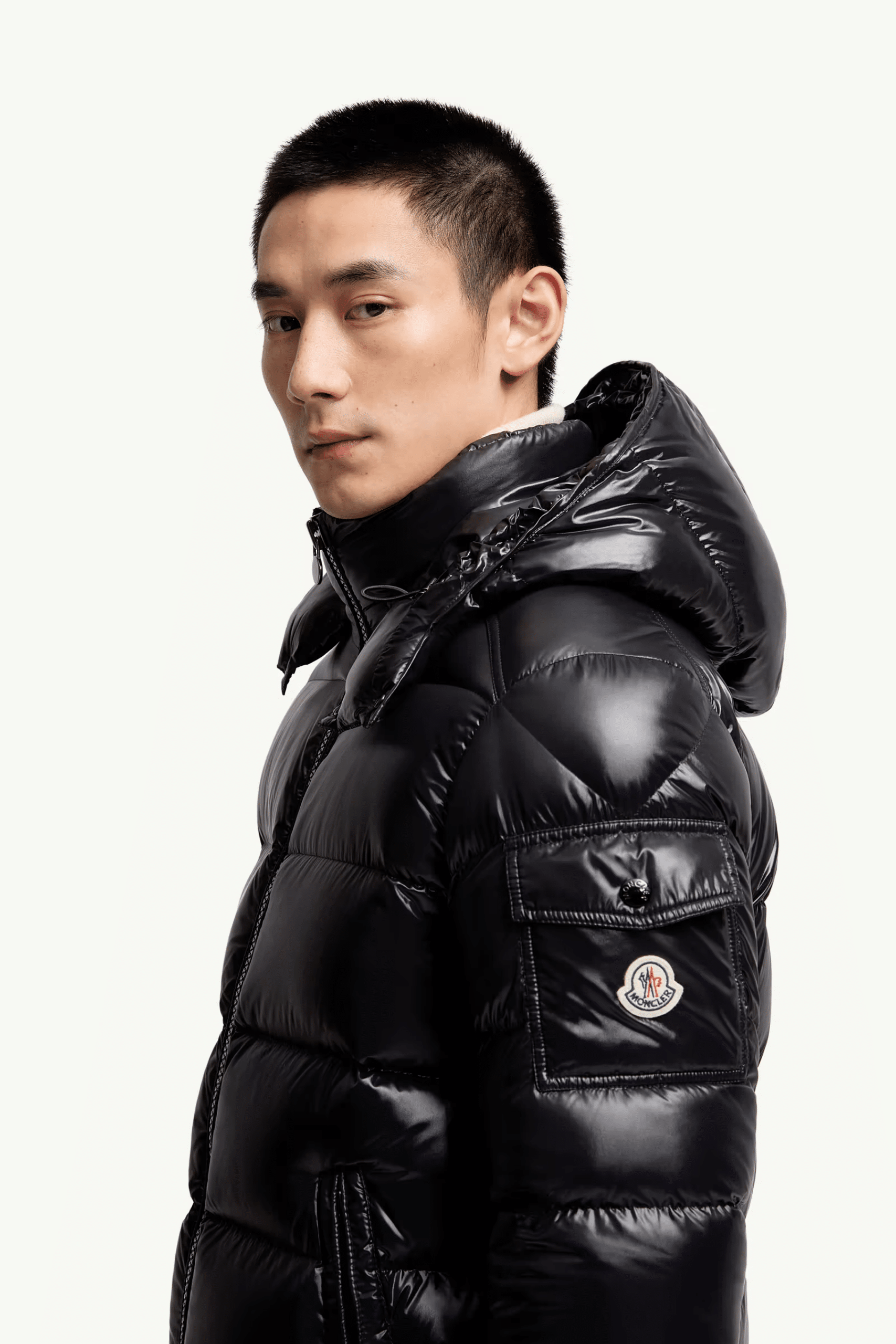 Donsjas Maya Nylon Zwart Moncler