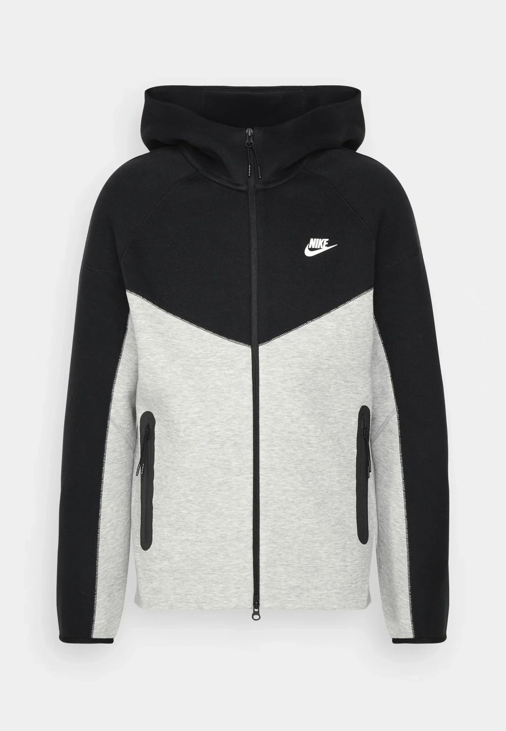 Nike Nouveau Tech Fleece Rits Zwart En Grijs