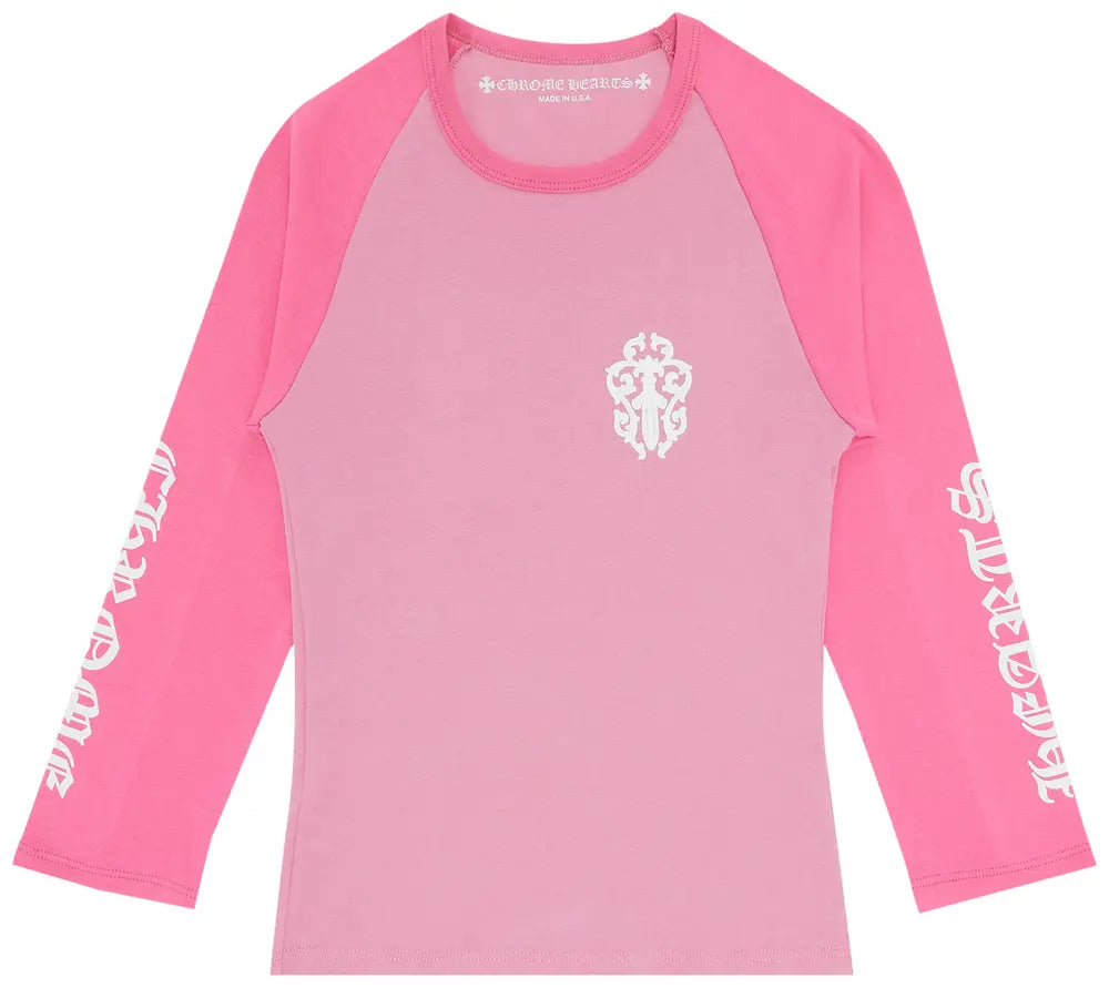 T-Shirt Manche Longue Chrome Heart Roze