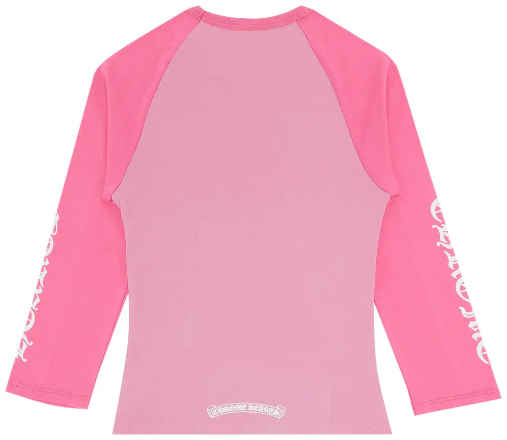 T-Shirt Manche Longue Chrome Heart Roze