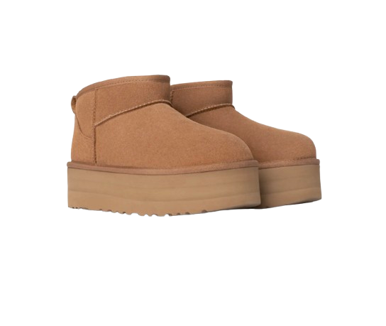 UGG Botte Klassiek Ultra Mini met plateforme  Bruin