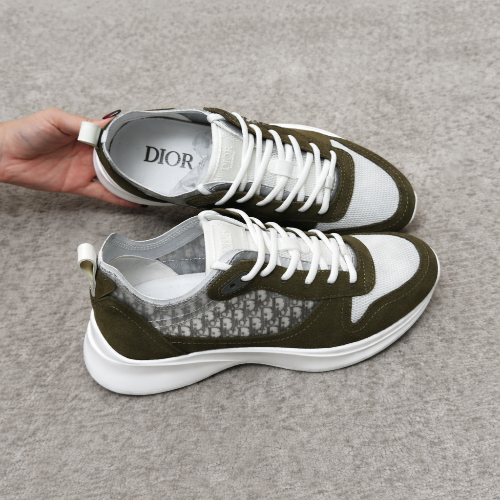 Sneaker B25 Groen Olijfgroen