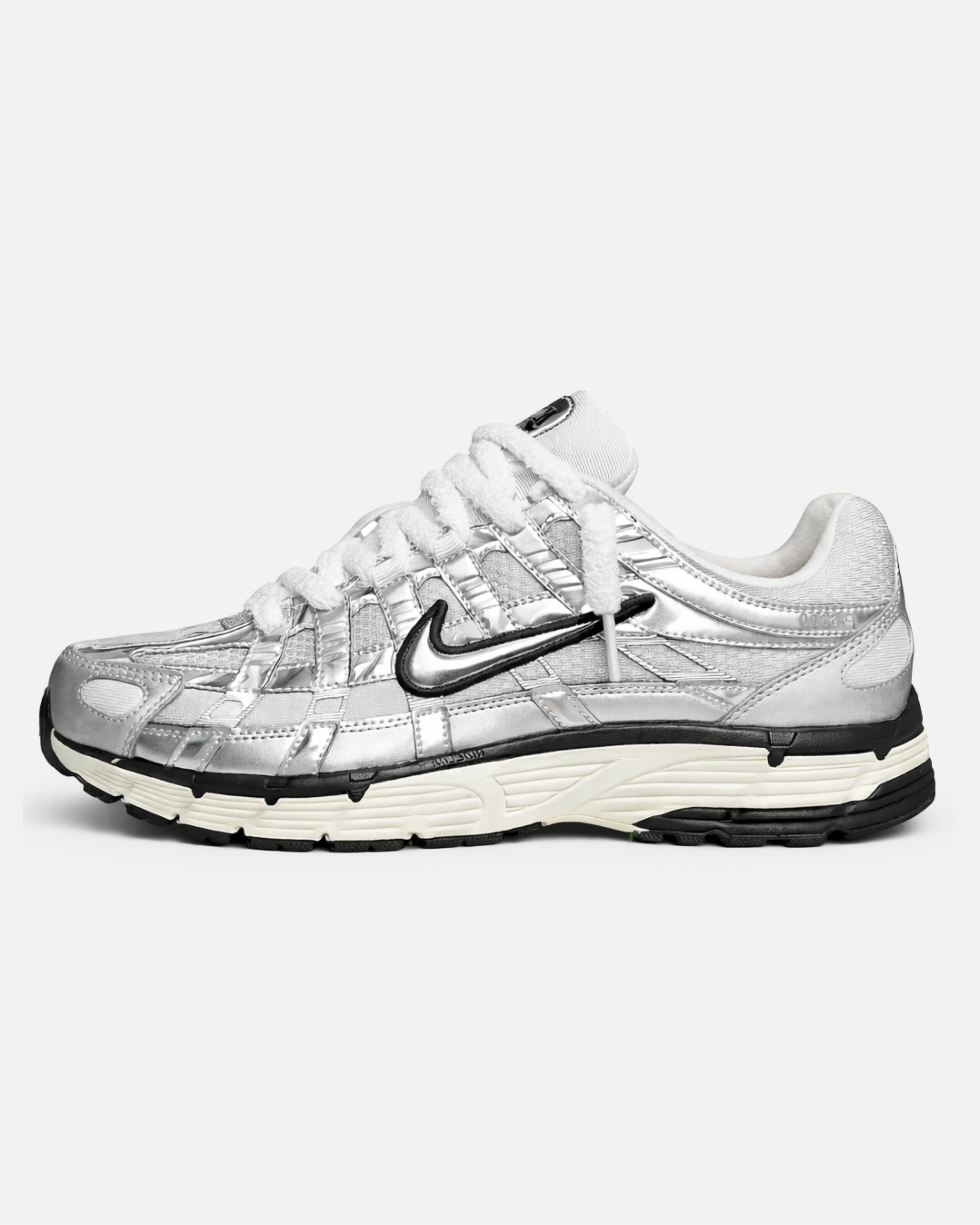 Nike P-6000 Metallic Zilver Custom