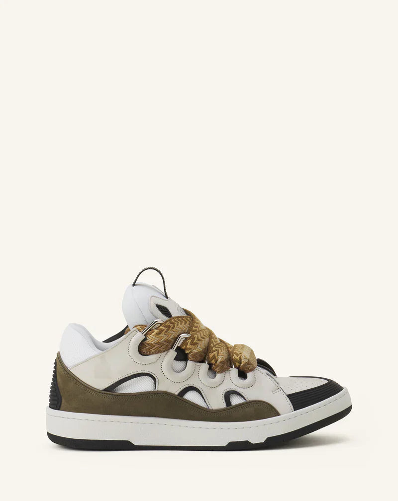 Lanvin Curb Wit En Kaki