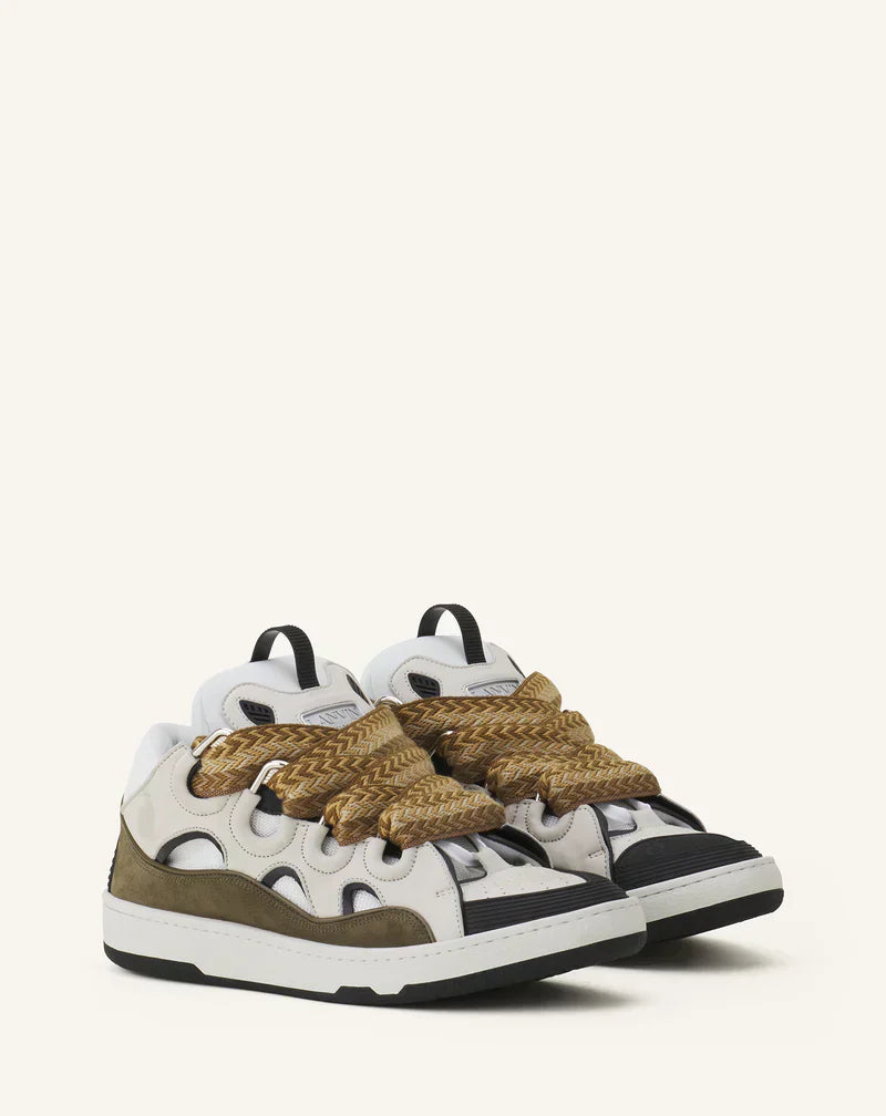 Lanvin Curb Wit En Kaki