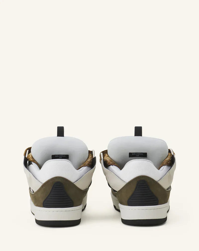 Lanvin Curb Wit En Kaki