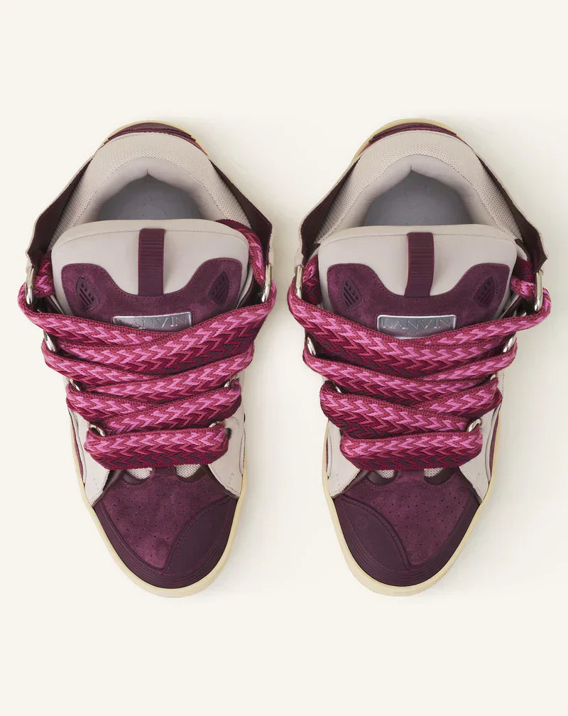 Lanvin Curb Beige En Bordeaux